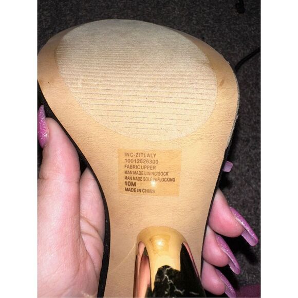 Aminah Abdul Jillil I.N.C Zitaly Heart Heels - Picture 4 of 5